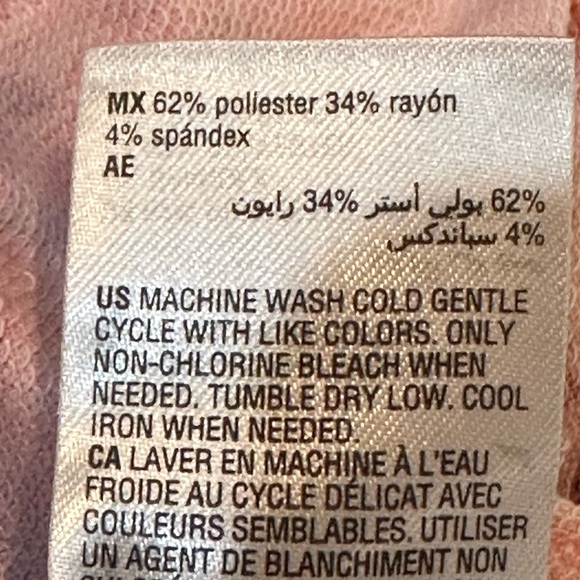 Ideology, Peach Berry Tie Dyed , Scoop Neck, Cap Sleeve Pullover Top, - Picture 11 of 14